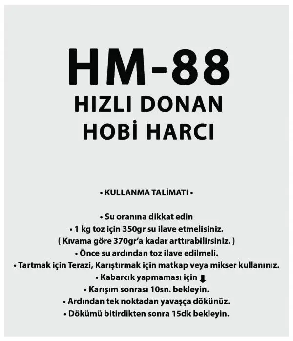 HM-88 Pro+ Hobi Harcı 1 Ton.