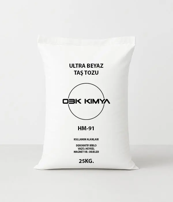 HM-91 Ultra Beyaz Taş Tozu 25kg.