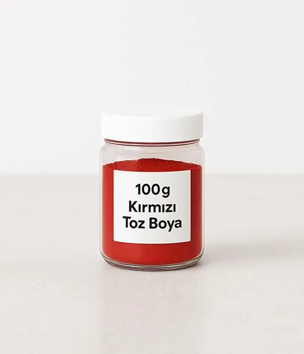 Kırmızı Toz Boya 100 gr