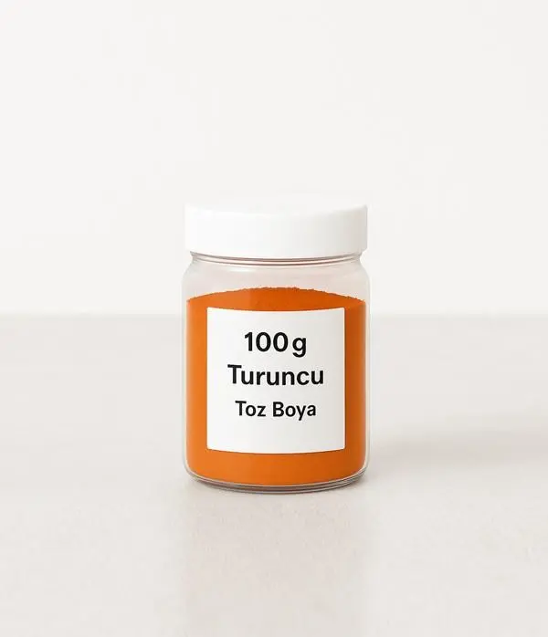 Turuncu Toz Boya 100 gr